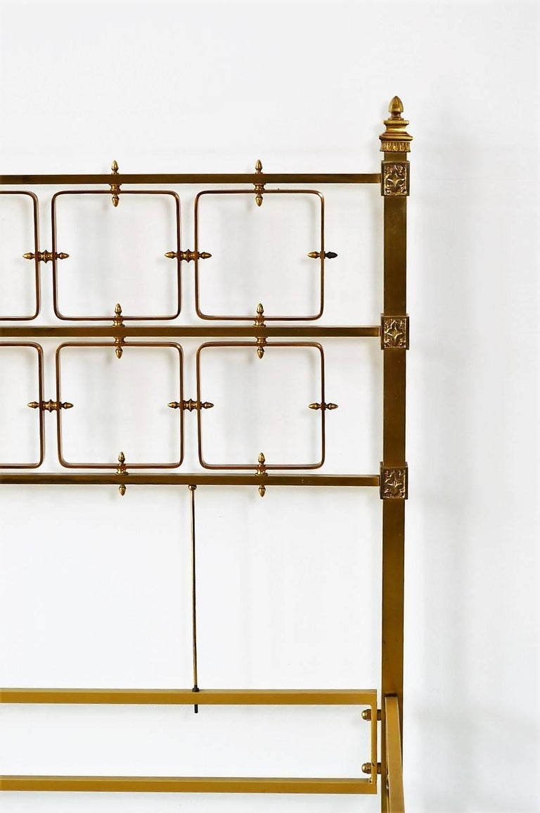 Italian MidCentury Modern Brass Bed, 1970s at 1stDibs