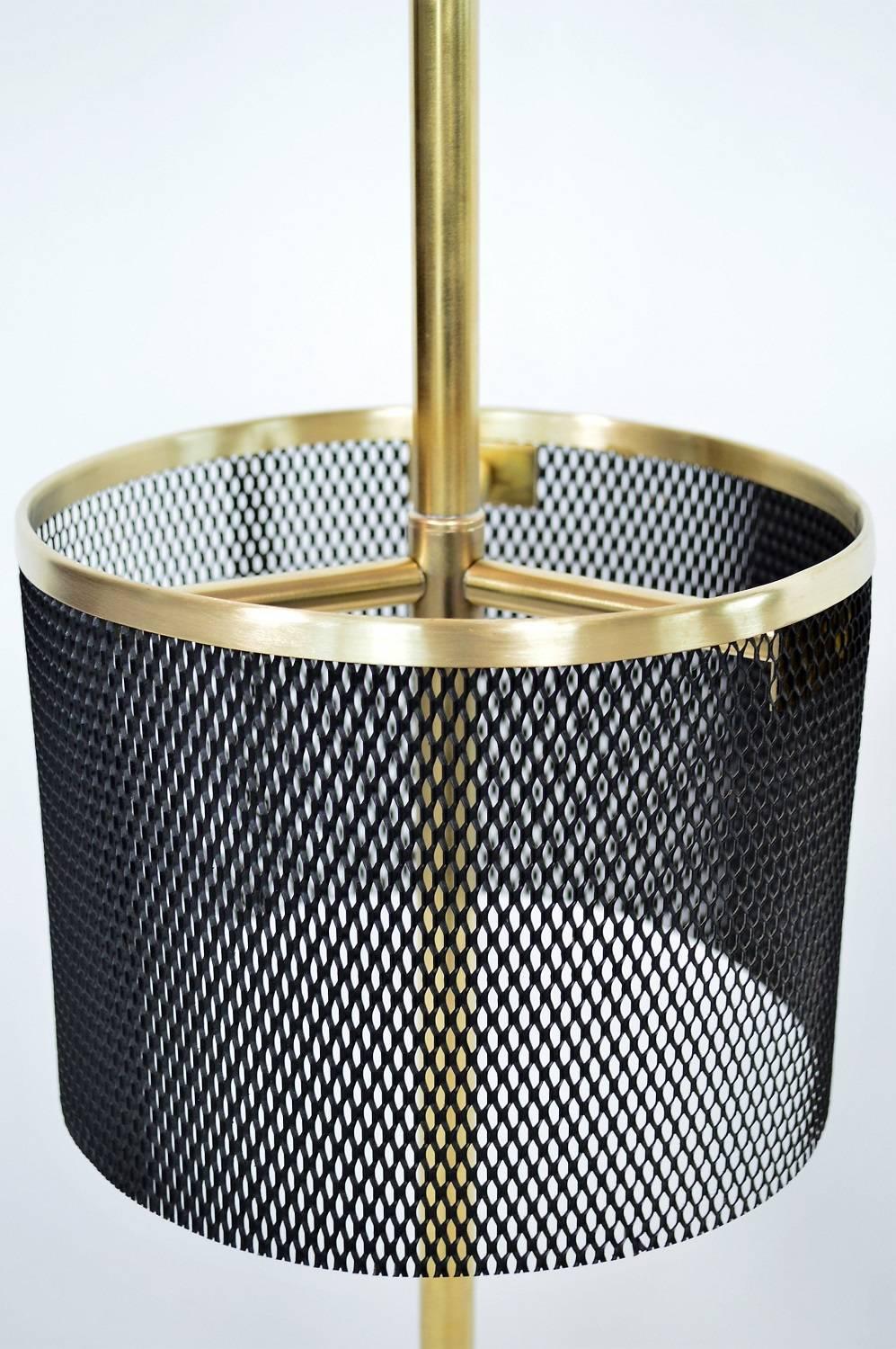 Metal Italian Midcentury Brass Umbrella Stand, 1950s