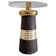 Italian Mid Century Ceramic and Brass Table Lamp by Aldo Londi for Bitossi, 1960