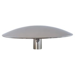 Florian Schulz Large Flush Mount Light Sela in polished Nickel, 1970s