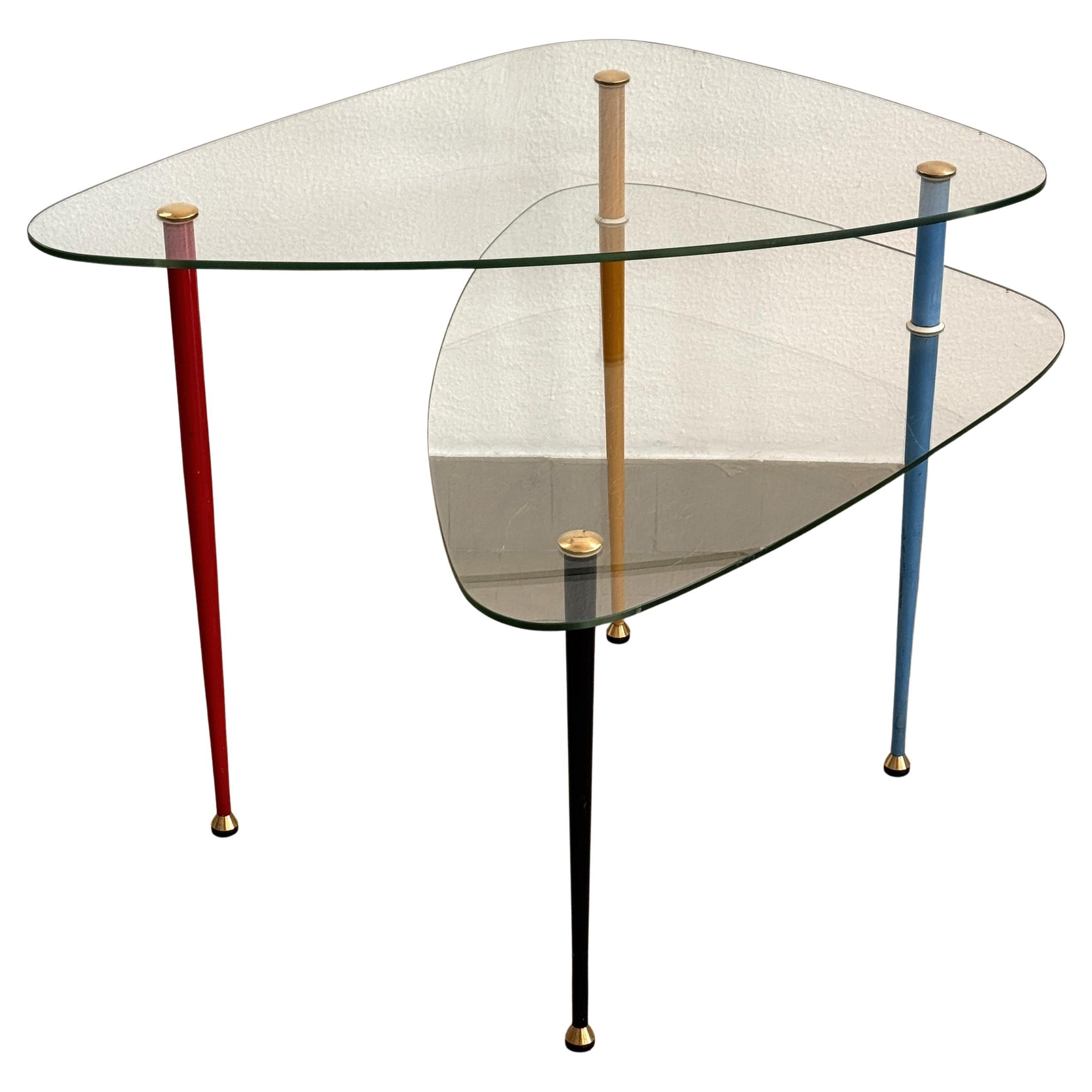 Italian Midcentury Side Table 
Arlecchino
 by Edoardo Paoli for Vitrex, 1950s