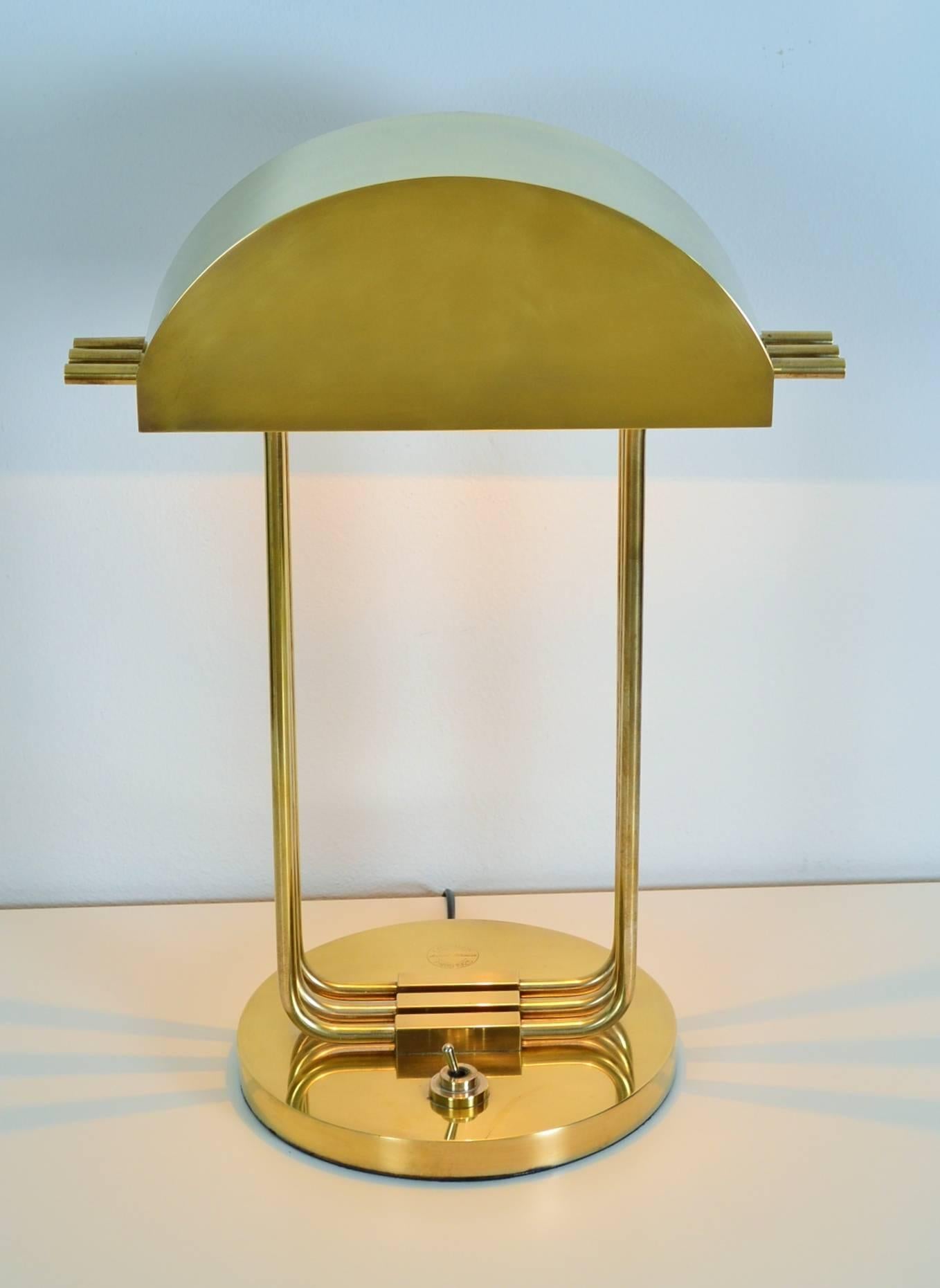 Early 20th Century Bauhaus Desk Lamp Signed Marcel Breuer Exposition, Paris, 1925