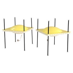 Paar italienische „Palafitta“-Tischlampen von Ettore Sottsass, Mod. 12639, Arredoluce, 1957