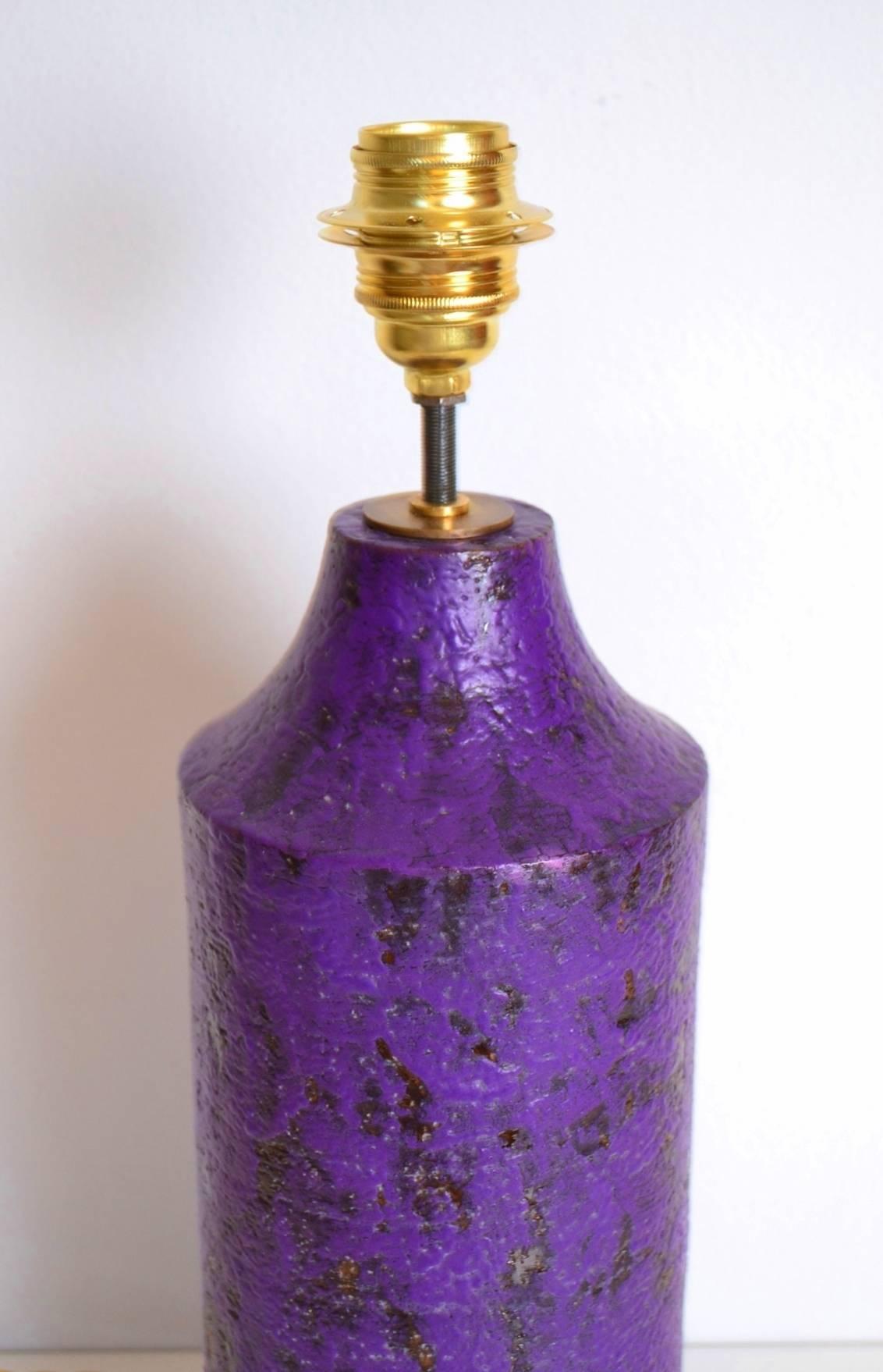 Italian Aldo Londi Ceramic Lamp Base for Bitossi, Italy, 1967-1970