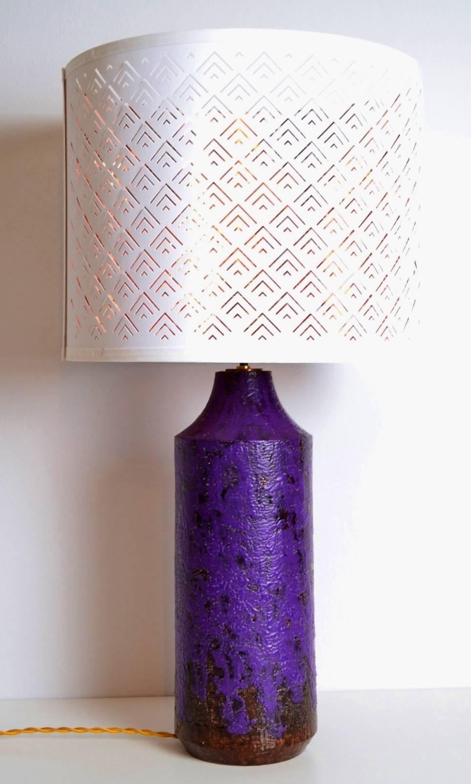 Hand-Crafted Aldo Londi Ceramic Lamp Base for Bitossi, Italy, 1967-1970