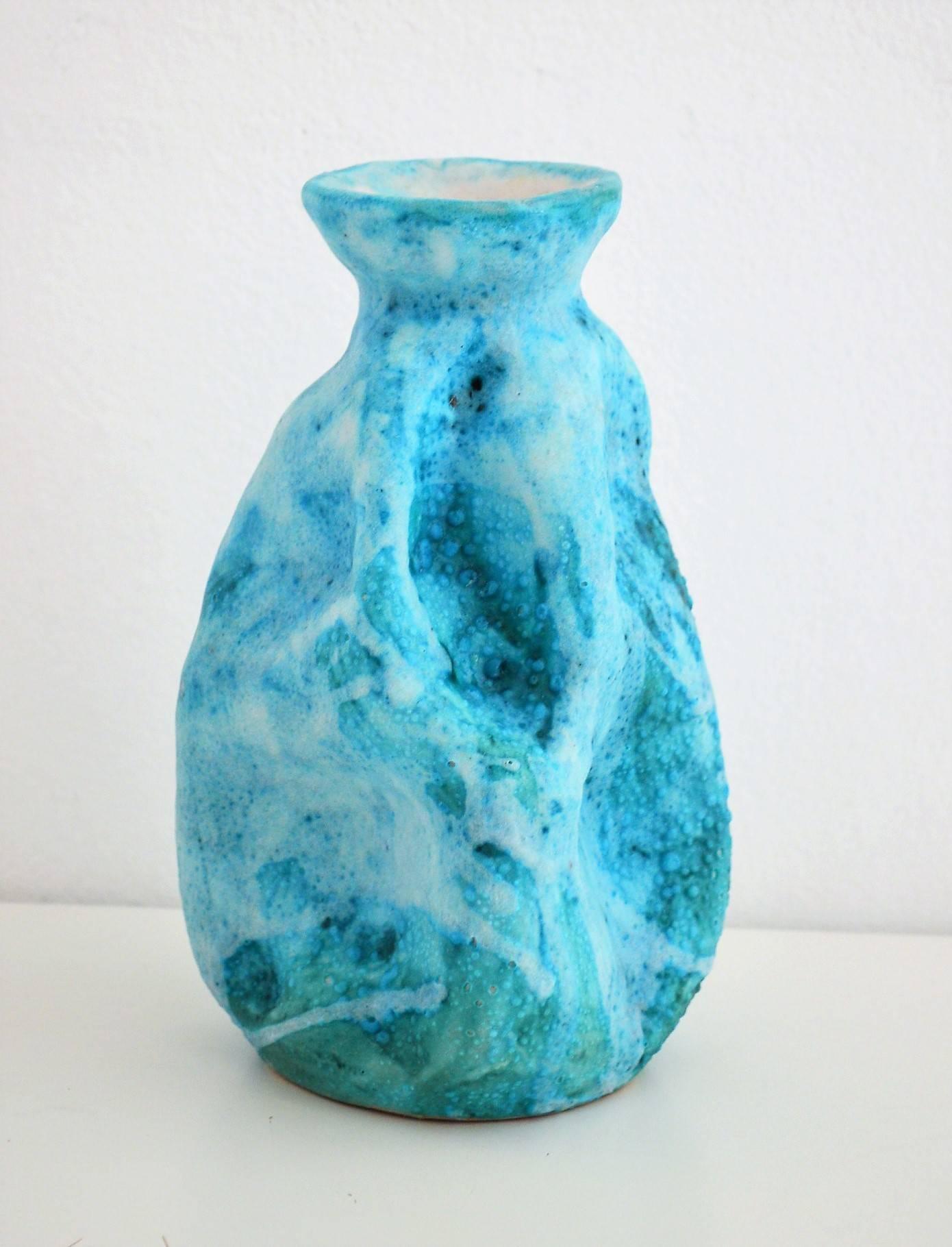 Mid-20th Century Beautiful Ceramic Vase by C.A.S. Vietri, Italy, 1950s