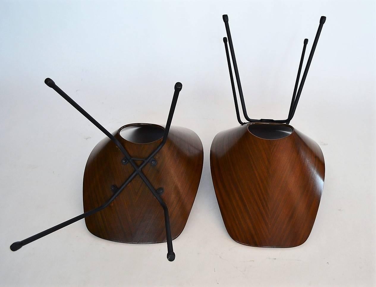 Medea Mahogany Chairs by Vittorio Nobili, Fratelli Tagliabue, Italy, 1955 1