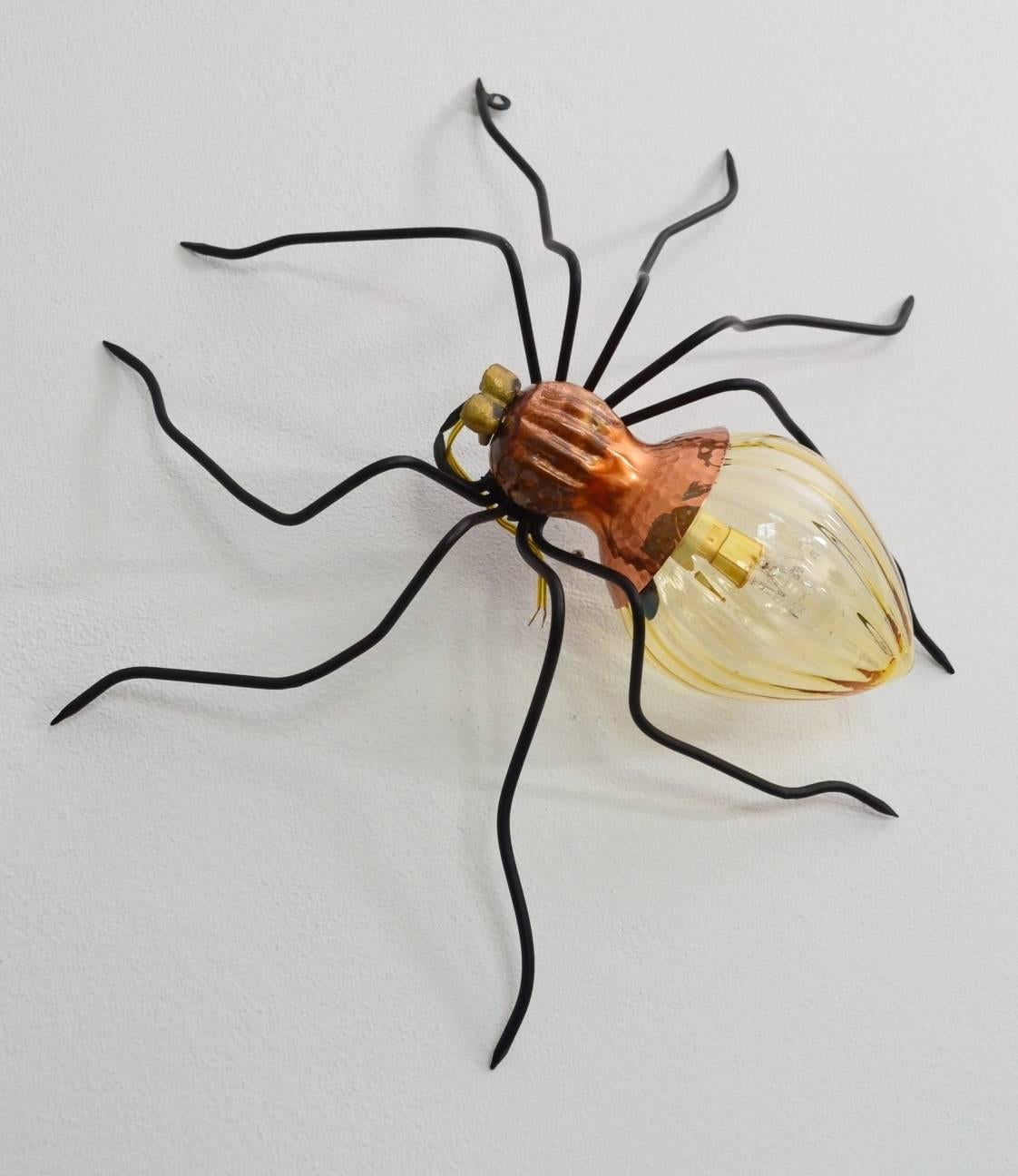 Mid-Century Modern Italian Spider Lamp Wall Light or Sconce, 1960s