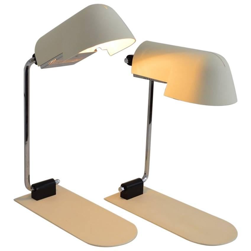 Space Age Table Lamp or Desk Lamp by Danilo Aroldi for Luci, 1975, Set of Two