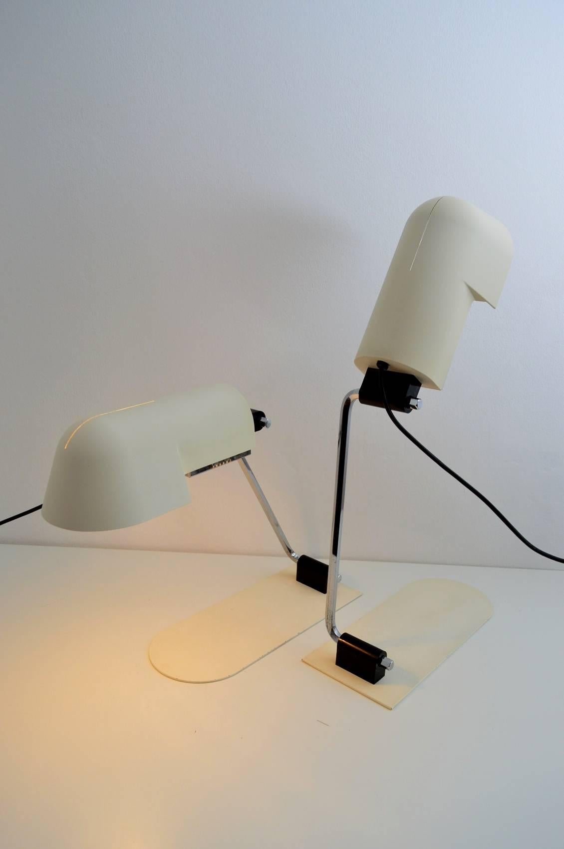 Space Age Table Lamp or Desk Lamp by Danilo Aroldi for Luci, 1975, Set of Two 3