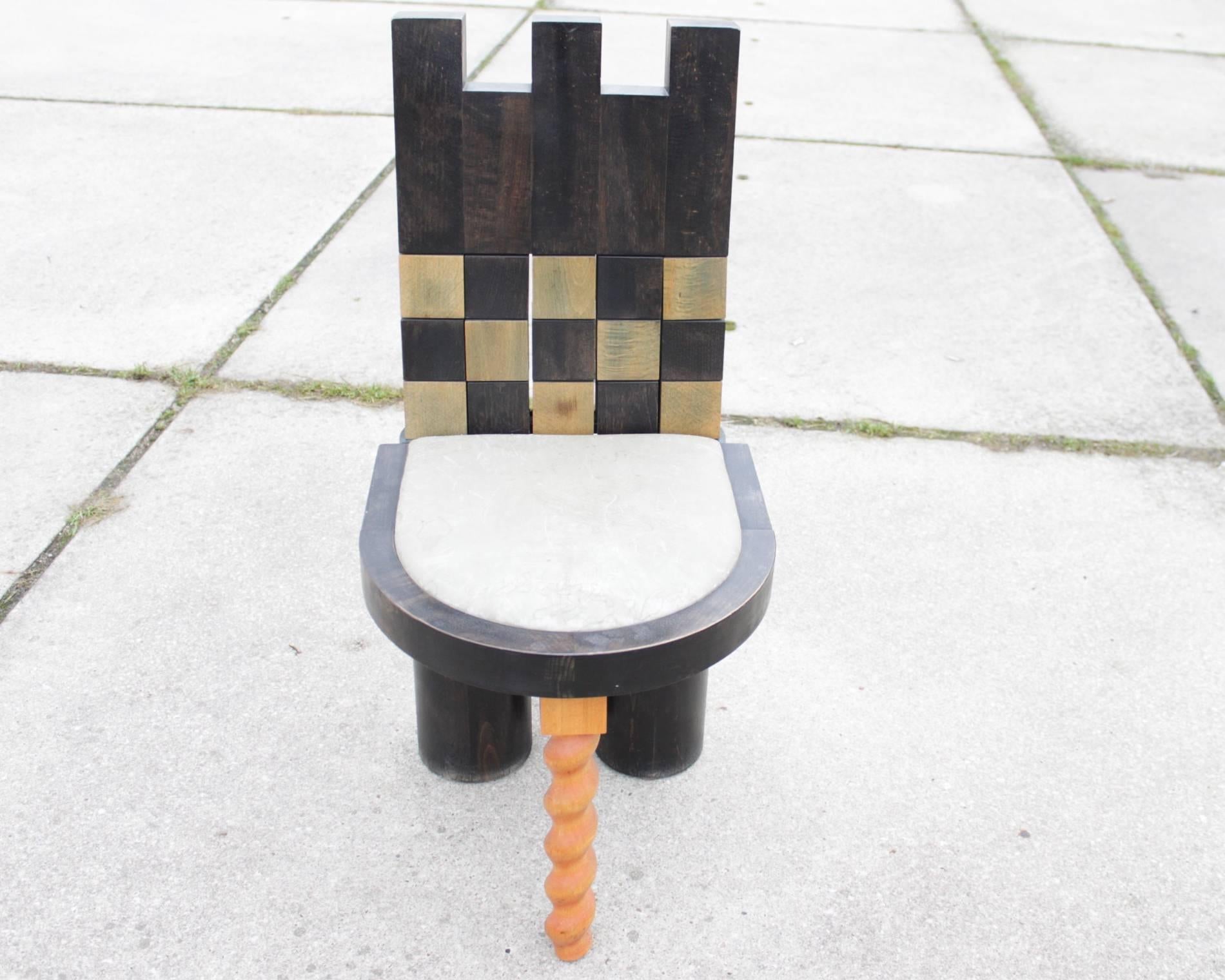 Vit Cimbura Chair, Prague, circa 1988 In Good Condition For Sale In Amsterdam, Noord Holland