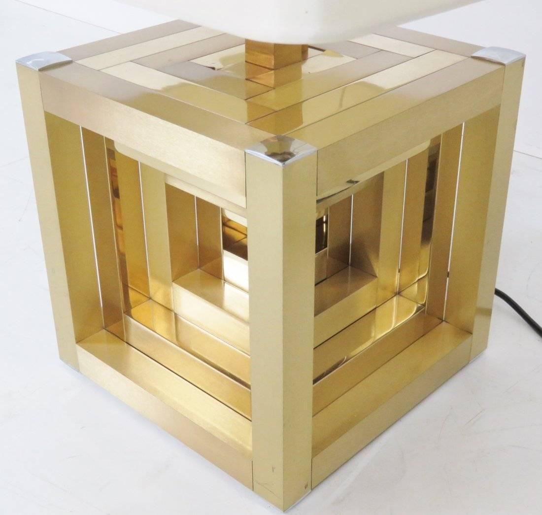 Willy Rizzo Lumica Geometric Table Lamp 1