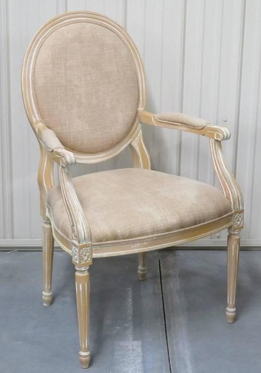 Guido Zichele Distressed Cream Painted Dining Table and ...