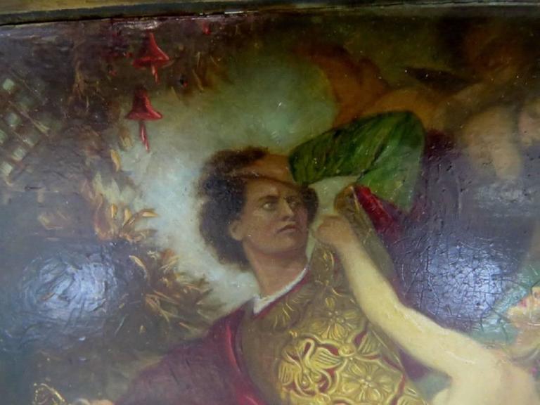 Antique Oil Painting Tannhauser & Venus In Good Condition For Sale In Swedesboro, NJ