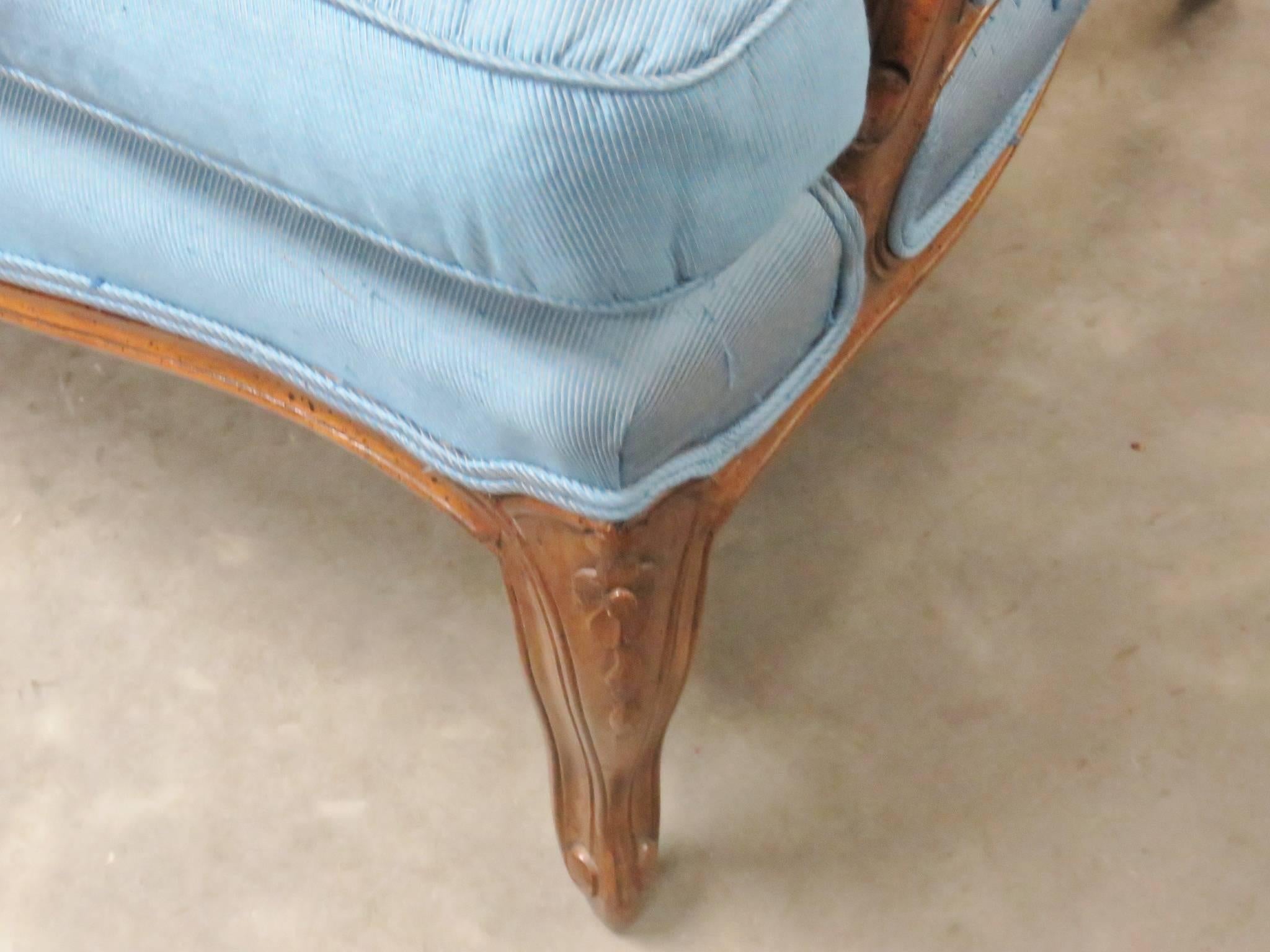 20th Century Louis XVI Style Upholstered Bergere