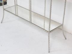 Silver Gilt Metal Rope Twist Etagere