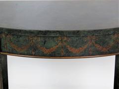 Adams Style Widdicomb Demilune Console Table