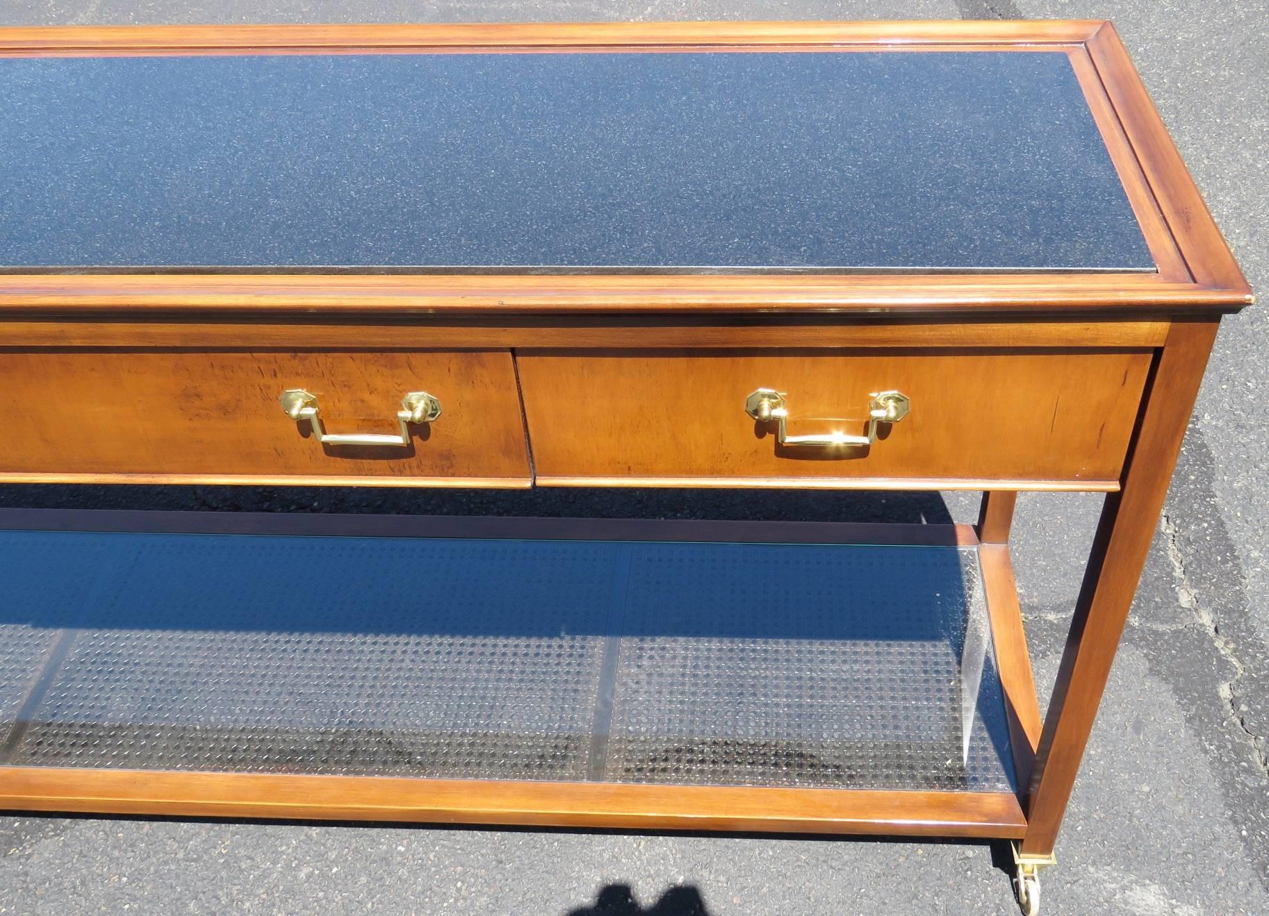 20th Century Directoire Style Marble-Top Console Table