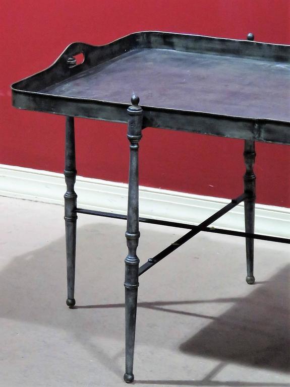 Metal Tray Top Coffee Table at 1stdibs