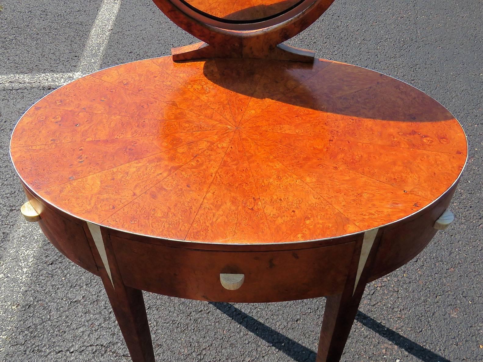 Deco Style Vanity & Bench Attributed to Ruhlmann 1