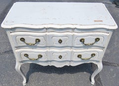 Gustavian Style Distressed Painted Commode