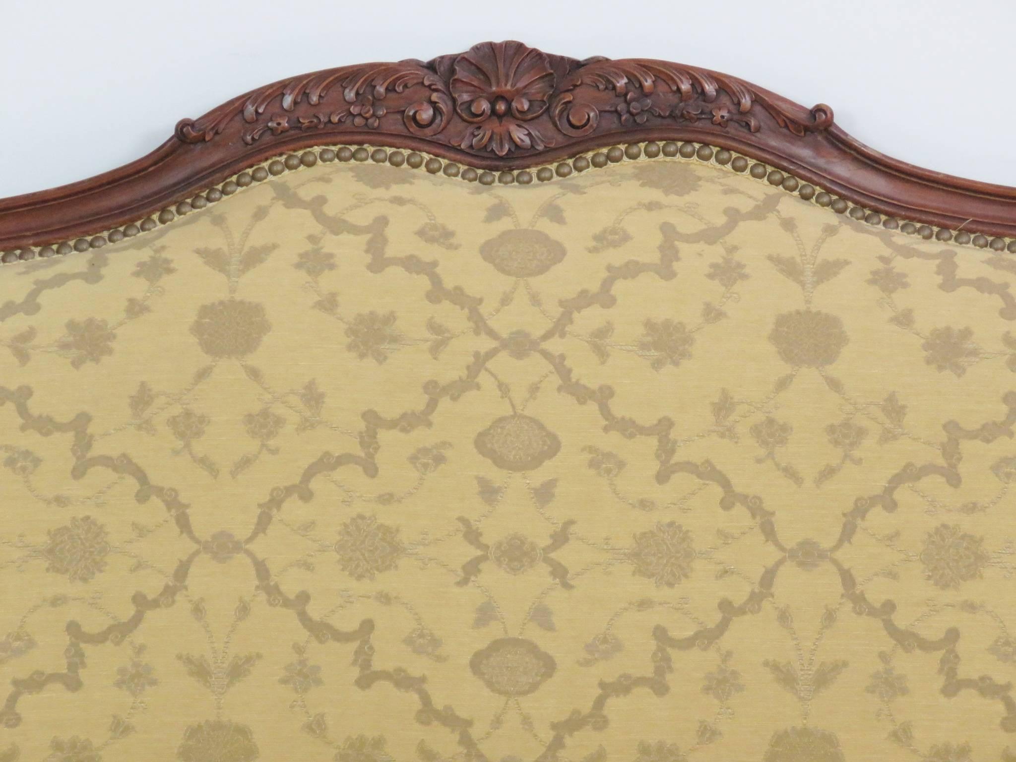 Louis XV Style Carved Walnut Sofa 1