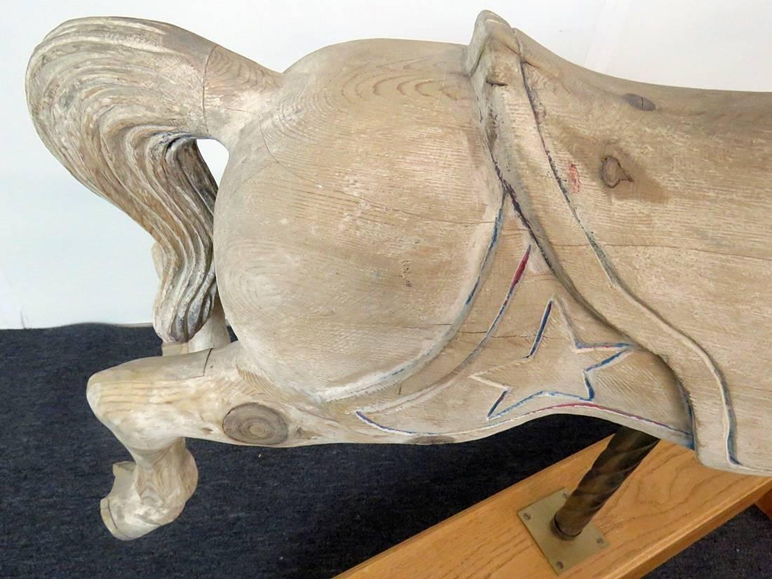 Painted Distressed Carousel Style Horse
