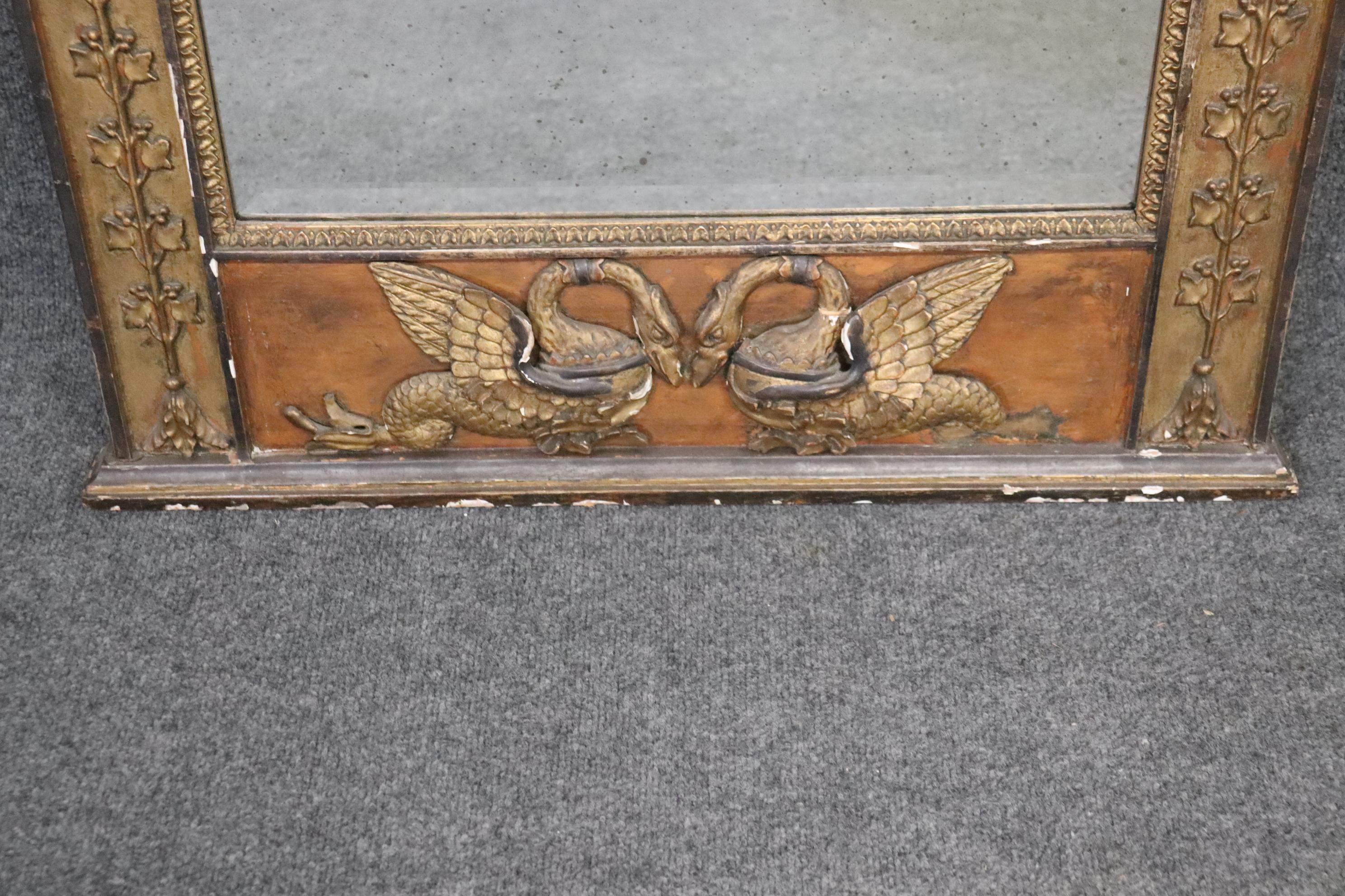 Majestic French Louis XV Gilded Mirror Marble Top Console Credenza, Circa 1890 7