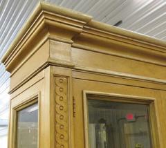 Pair of Henredon Two-Door Carved Lighted Display Cabinets