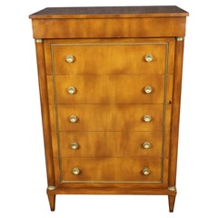 1960's French Empire Style 6 drawer High Chest