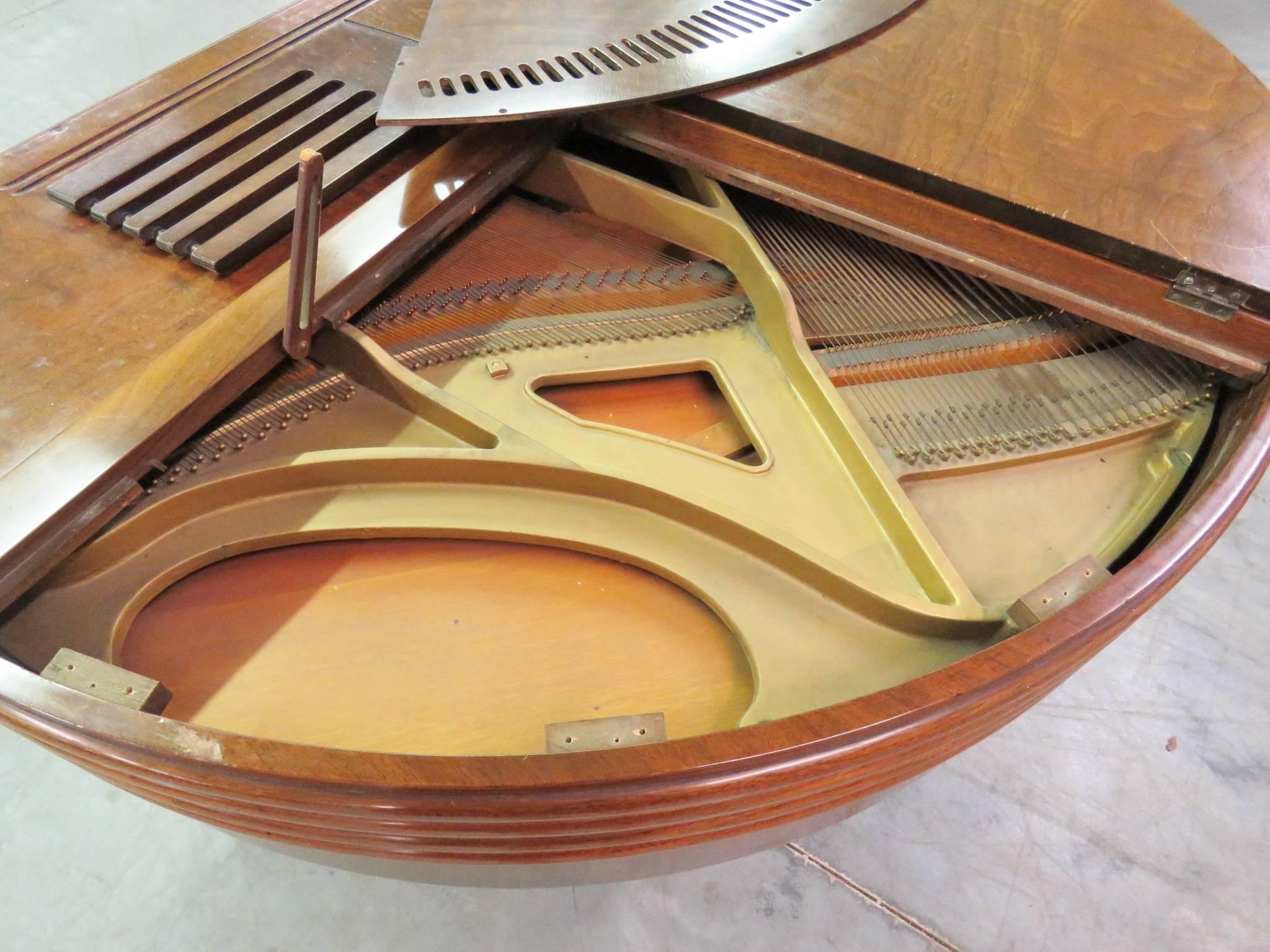 Rare Wurlitzer Art Deco Butterfly Grand Piano 2