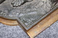 19th-c Neoclassical Bronze Figural Sculpture of a Draped Woman by Maclean