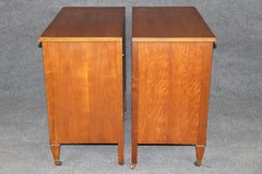 Pair Of Kindel Louis XVI Directoire Style Brass Mount Commodes
