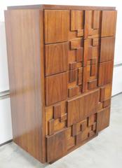 Paul Evans Style Lane Brutalist Style High Chest