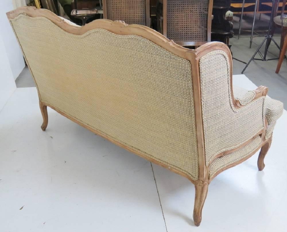 Custom Louis XVI Style Carved Sofa 2