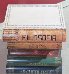 Faux Stacked Book Tole Painted Side Table