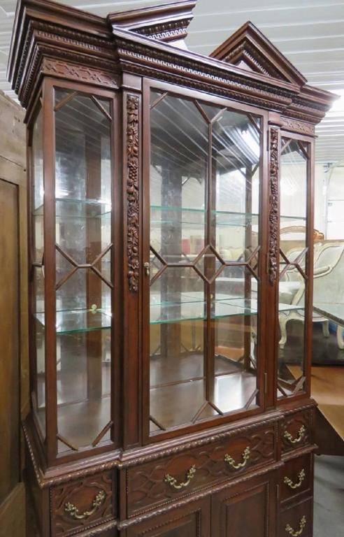Georgian Style Carved China Cabinet For Sale At 1stdibs