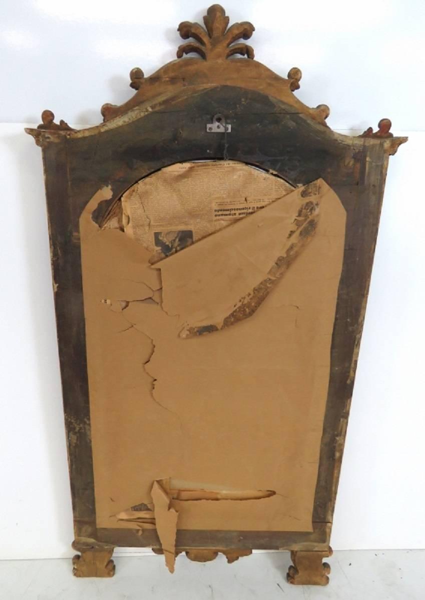 19th Century Italian Gilt Mirror 1