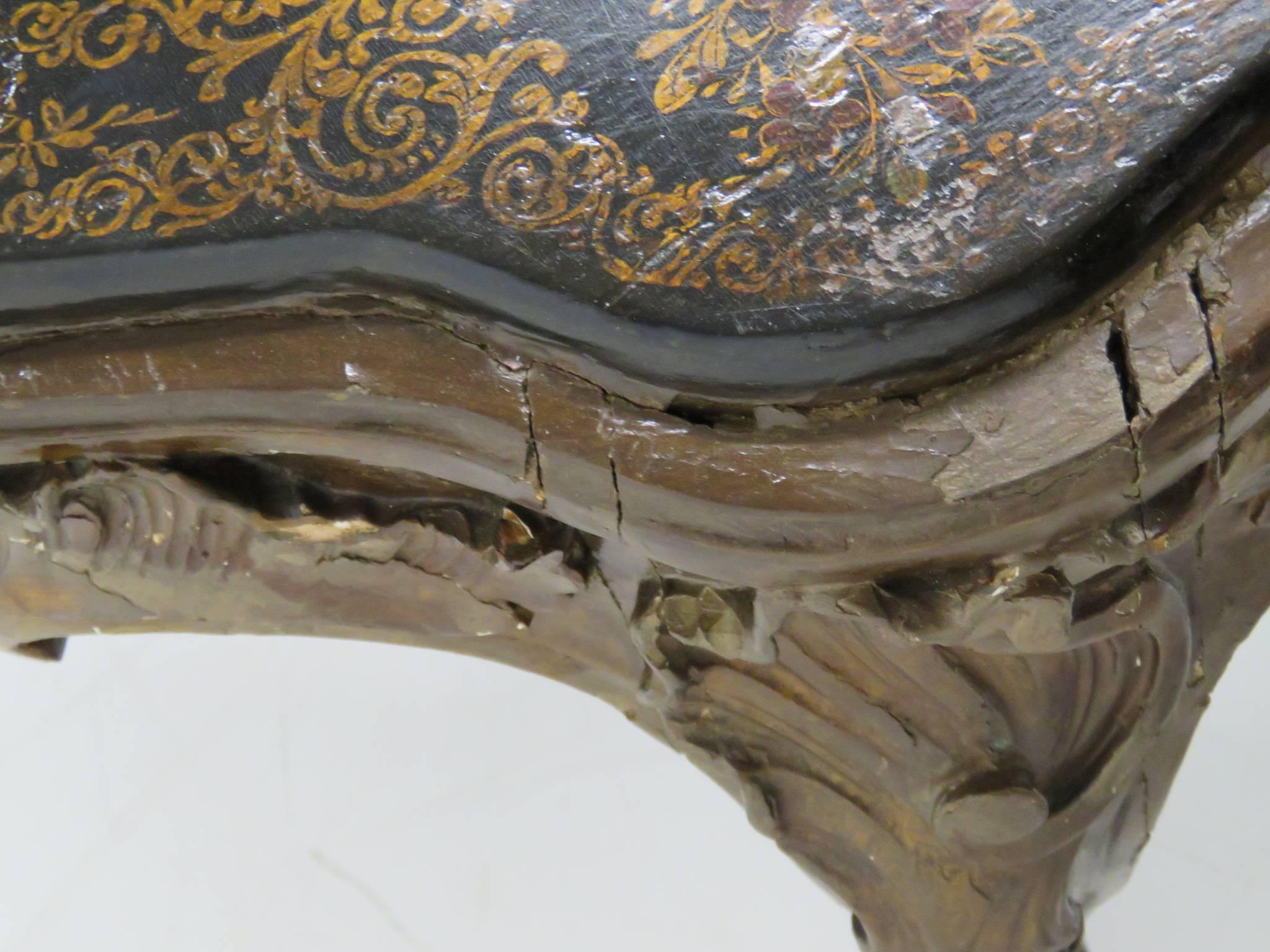 Carved Chinoiserie Decorated Coffee Table 6
