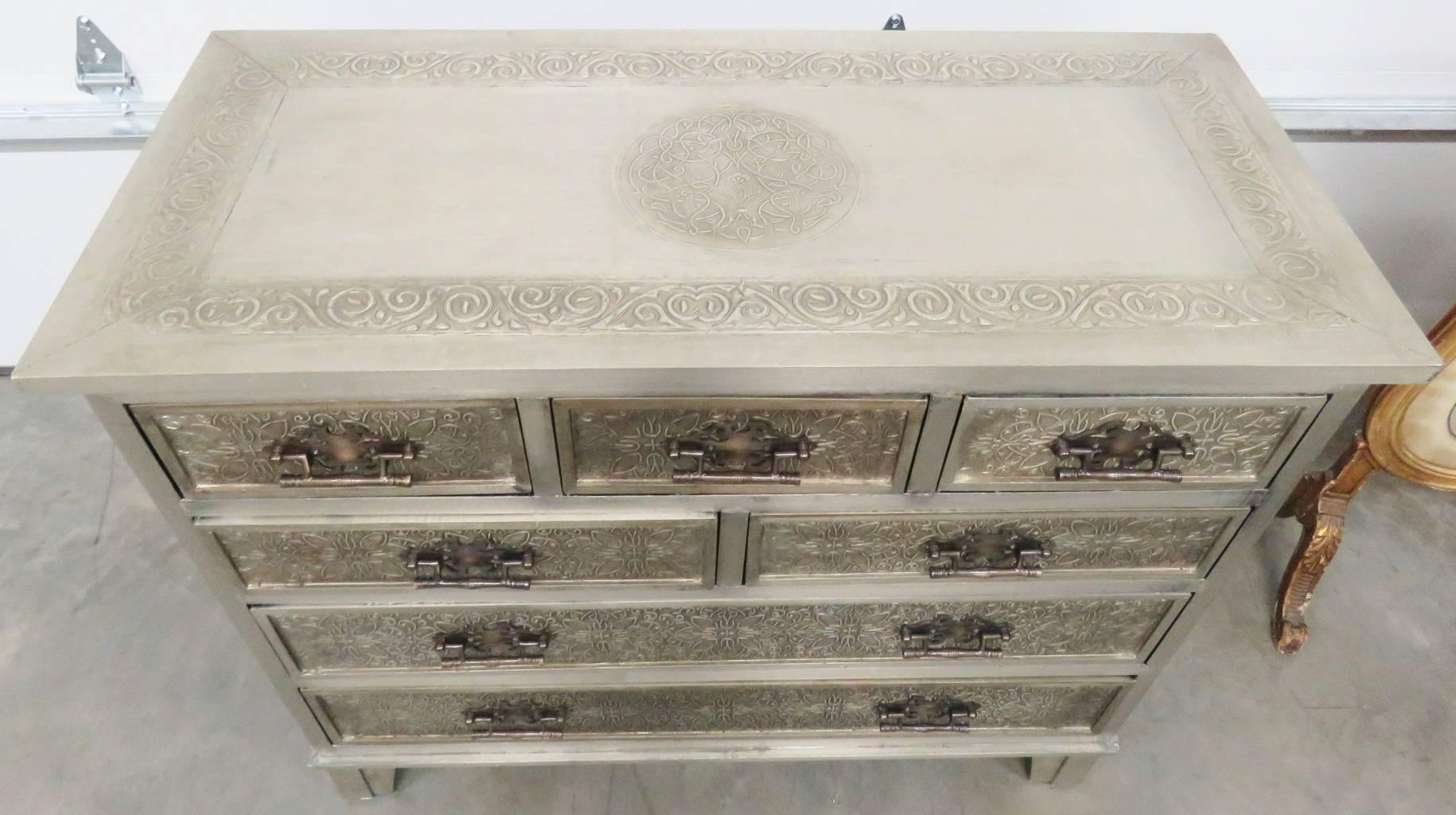 metal embossed dresser