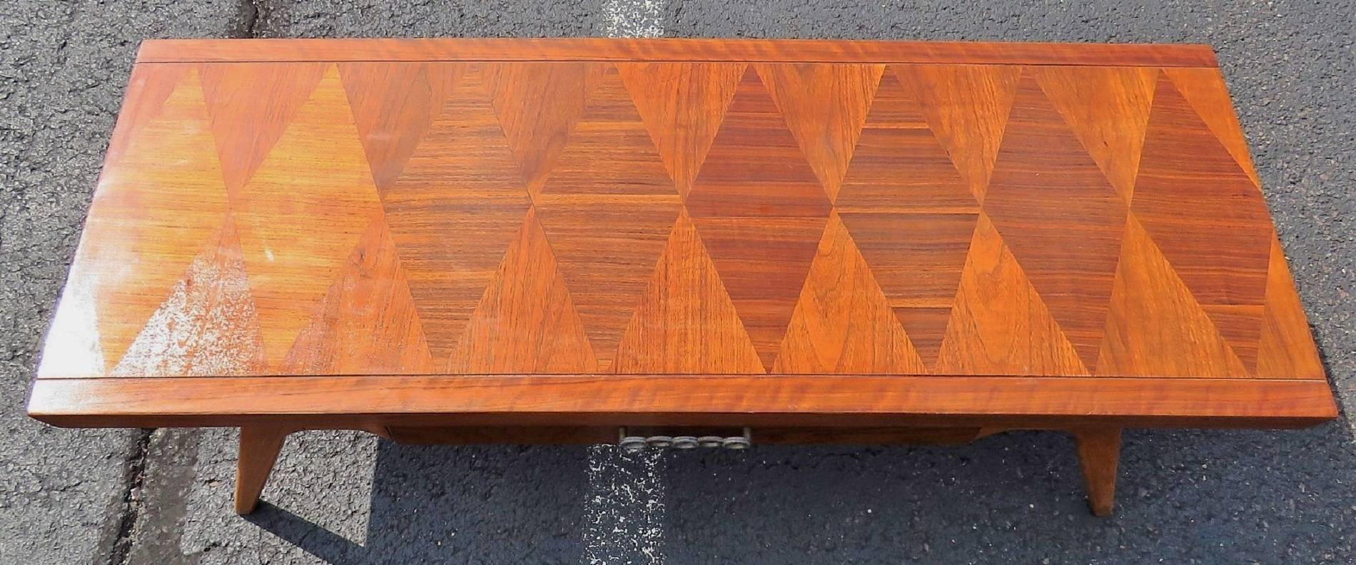 20th Century Lane Modern Design Inlaid Coffee Table