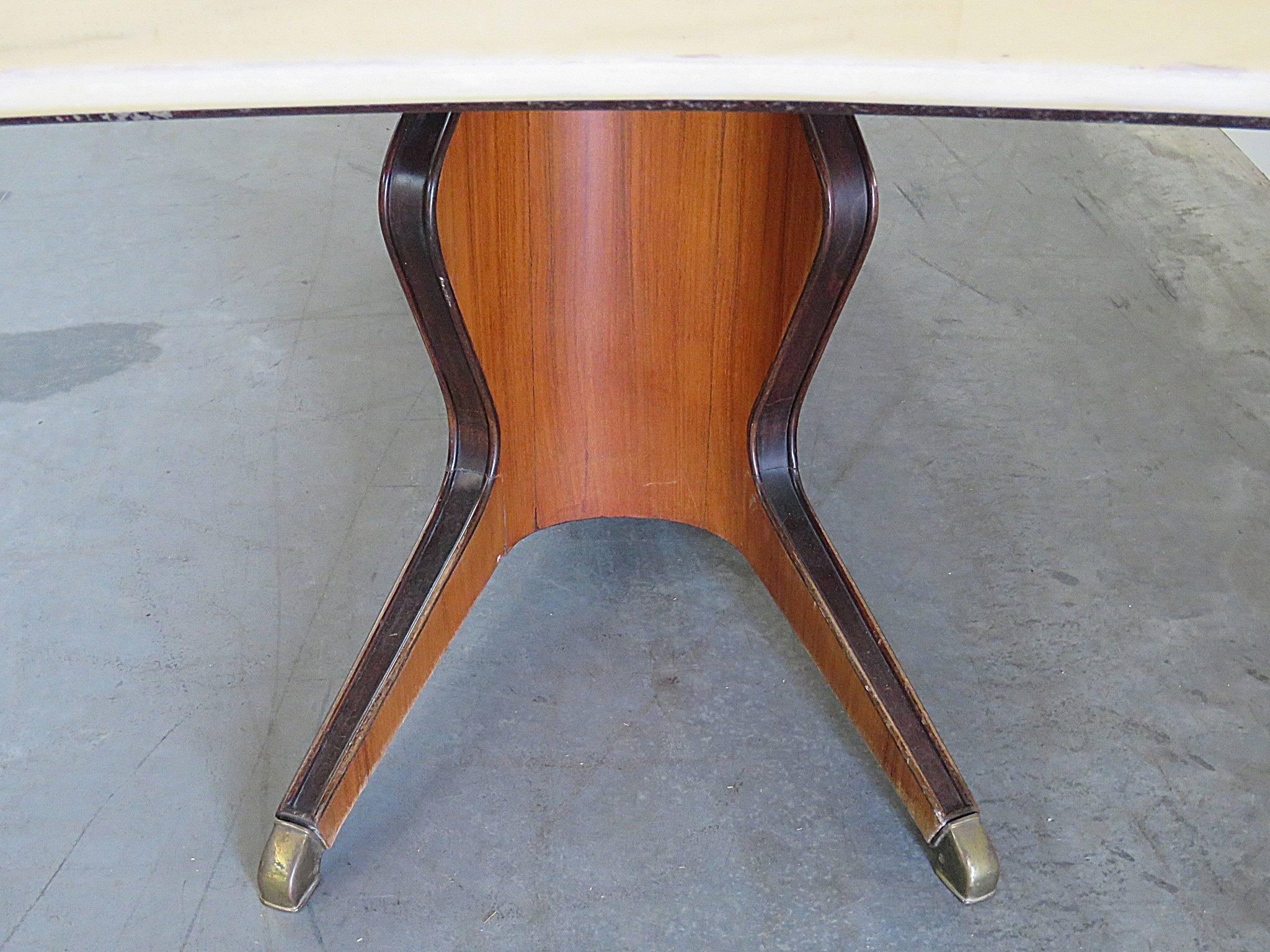 Mid-Century Modern Fossati, Attilio & Arturo Marble-Top Dining Room Table