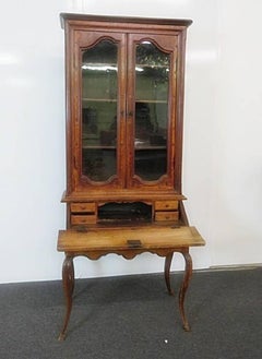 18th Century Louis XVI Style French Inlaid Secretary Desk
