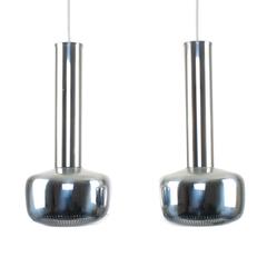 Guldpendel Chrome Version by Vilhelm Lauritzen 1956 for Louis Poulsen, Near Mint 12