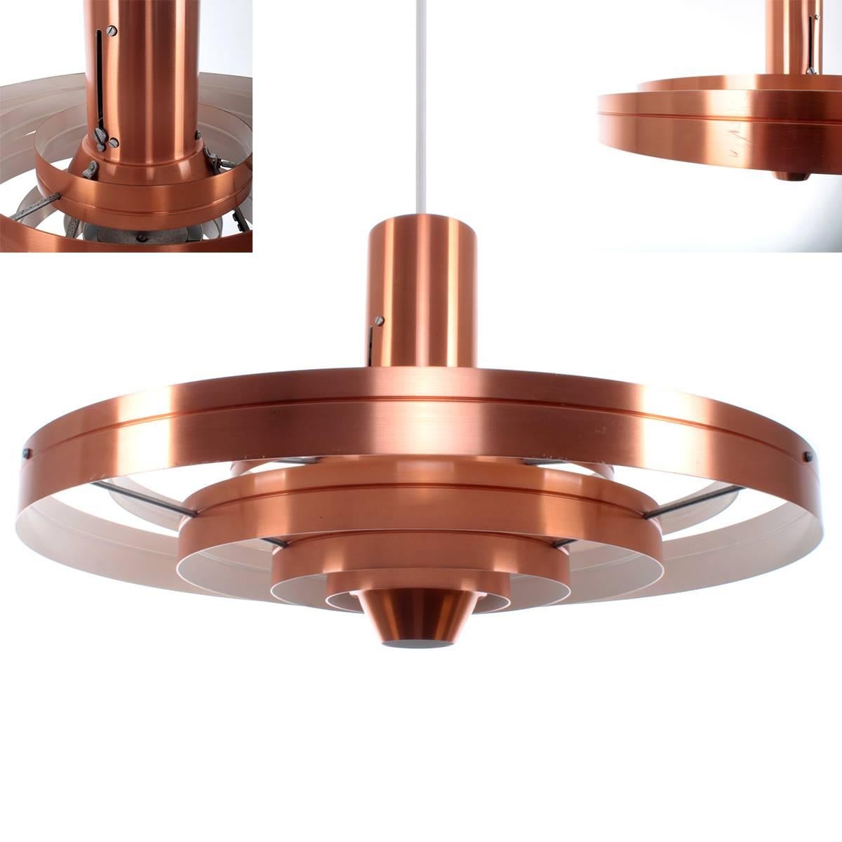 Fibonacci Copper Pendant by Sophus Frandsen for Fog & Morup, Very Good Condition In Excellent Condition In Frederiksberg, DK