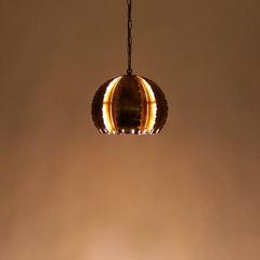 Type 6404 Pendant by Holm Sorensen, 1960s Eclectic Brass Lamp in Very Condition