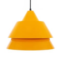 Yellow Zone Pendant by Jo Hammerborg, Danish Mid-Century Design, Lots of Color