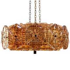 Pressed Glass Pendant by Vitrika, 1960s, Gorgeous Hollywood Regency Style 10