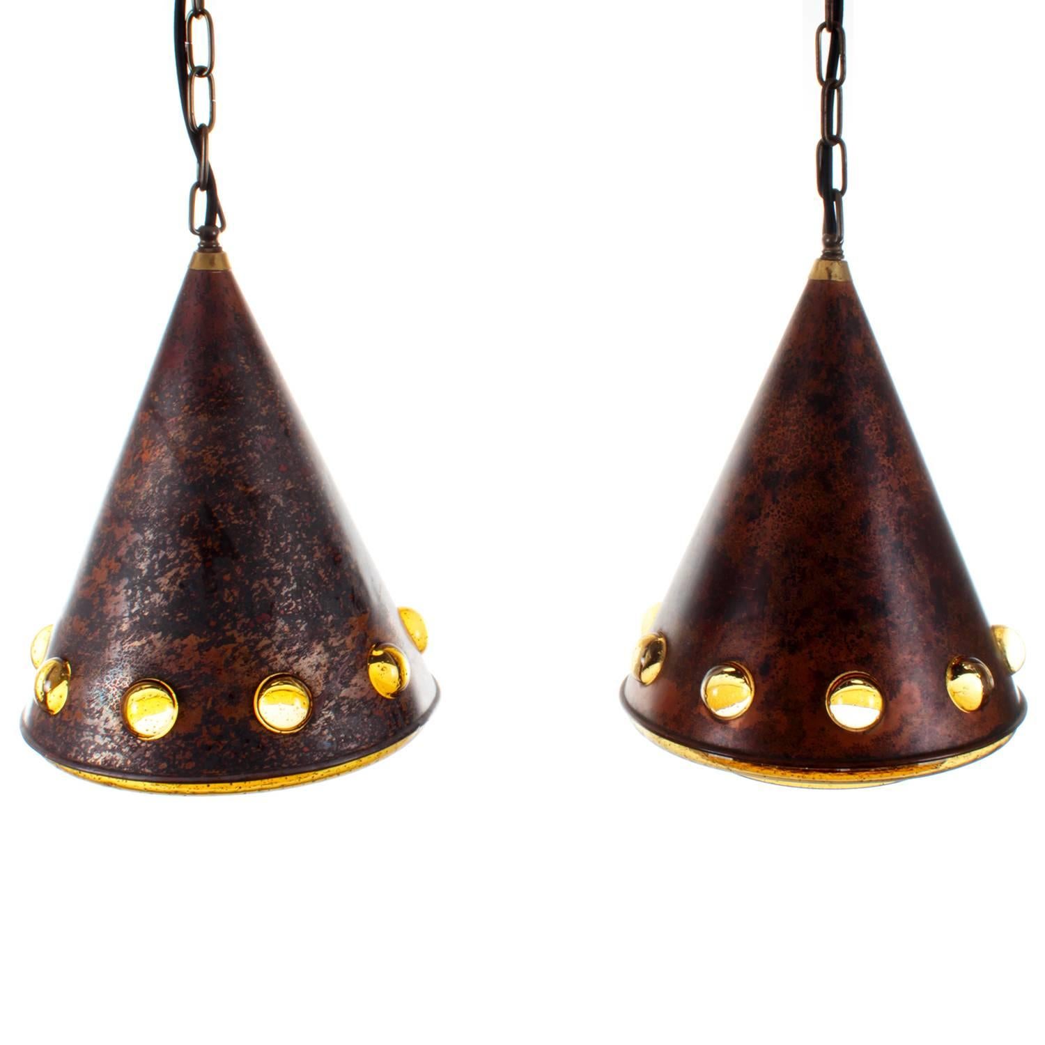 Dutch Pendant Pair by Nanny Still-Mckinney for RAAK in the 1960s