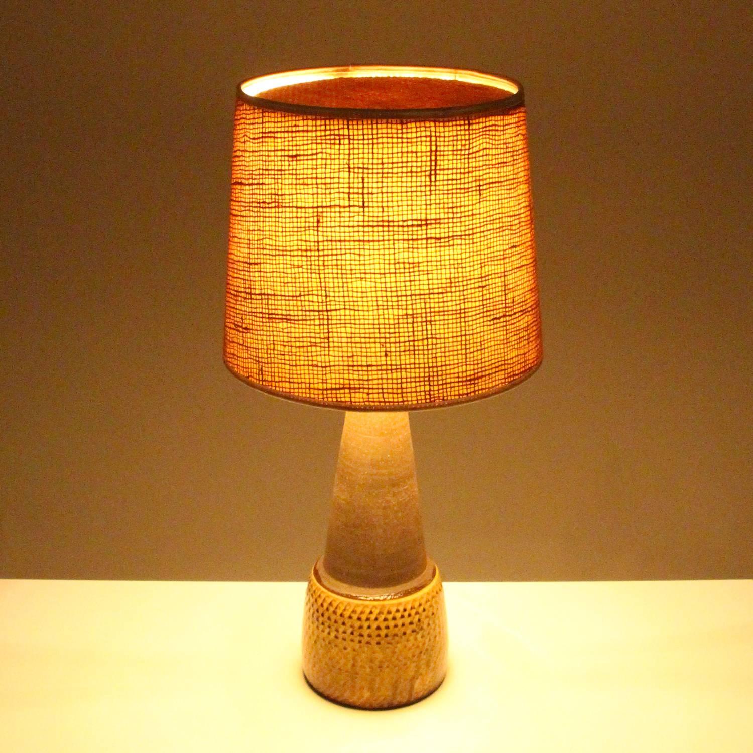 Danish Ceramic Table Lamp, No. 607-30 by Nils Kähler for Kähler Keramik, 1960s 2